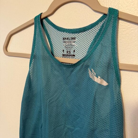 NWOT Bakline Far Rockaway Running Singlet, Women's XS, "Seaglass" Teal - Picture 3 of 7